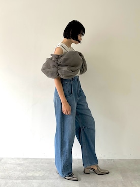 「LA BELLE ETUDE（ラベルエチュード）のアイテム（パンツ）」を使った、LA BELLE ETUDEさん（レディース・165cm）の夏コーディネート