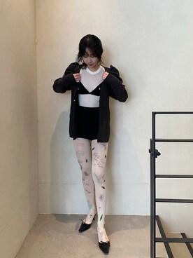 「アイテム（ノーカラージャケット）」を使った、LA BELLE ETUDEさん（レディース・165cm）の春コーディネート