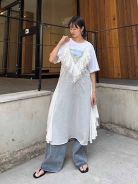 「LA BELLE ETUDE（ラベルエチュード）のアイテム」を使った、LA BELLE ETUDEさん（レディース・165cm）の夏コーディネート