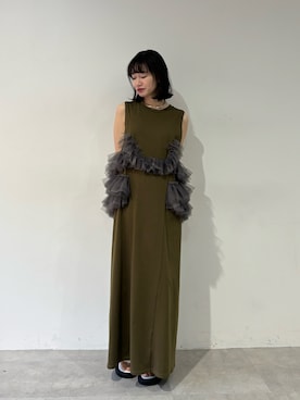 「LA BELLE ETUDE（ラベルエチュード）のアイテム（ワンピース/ドレス）」を使った、LA BELLE ETUDEさん（レディース・165cm）の冬コーディネート