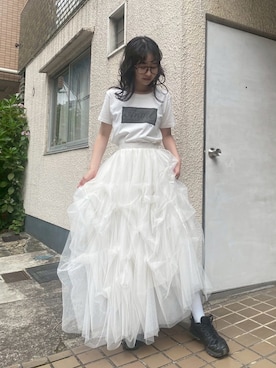 「LA BELLE ETUDE（ラベルエチュード）のアイテム」を使った、LA BELLE ETUDEさん（レディース・165cm）の夏コーディネート