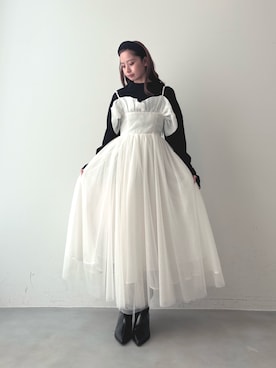「アイテム（カチューシャ）」を使った、LA BELLE ETUDEさん（レディース・162cm）の冬コーディネート