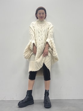 「アイテム（カチューシャ）」を使った、LA BELLE ETUDEさん（レディース・153cm）の冬コーディネート