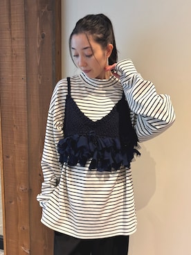 「アイテム（その他トップス）」を使った、LA BELLE ETUDEさん（レディース・162cm）の秋コーディネート