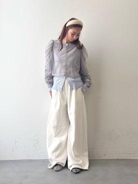 「アイテム（カチューシャ）」を使った、LA BELLE ETUDEさん（レディース・162cm）の冬コーディネート