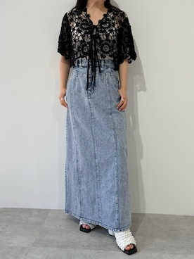 「LA BELLE ETUDE（ラベルエチュード）のアイテム（スカート）」を使った、LA BELLE ETUDEさん（レディース・155cm）の春コーディネート