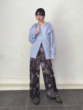 「LA BELLE ETUDE（ラベルエチュード）のアイテム（パンツ）」を使った、LA BELLE ETUDEさん（レディース・165cm）の夏コーディネート
