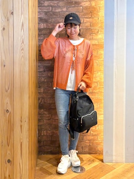 「SHOO・LA・RUE（シューラルー）の【SHOO・LA・RUE DENIM】毎日使いたくなる ストレッチデニムスキニーパンツ（デニムパンツ、ブルー系）」を使った、ronさん（レディース・158cm）の春コーディネート
