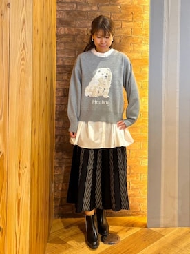 ronさん（レディース・158cm）の秋コーディネート