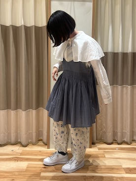 「花柄パンツ」｜うちはらさん（レディース・151cm）の春コーディネート