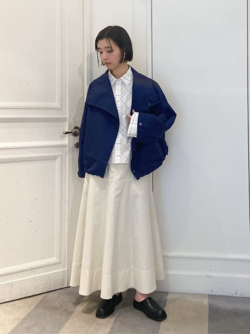 ギャルリーヴィー ライナー付 バイカラー コットン 短丈ジャケット ブルゾン 茶 GALERIE VIE（ギャルリー・ヴィー）｜レディース｜ブルゾン