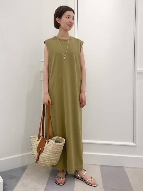 GALERIE VIE ギャルリーヴィー ノースリーブワンピース フレンチリネン ノースリーブワンピース | GALERIE VIE (Women
