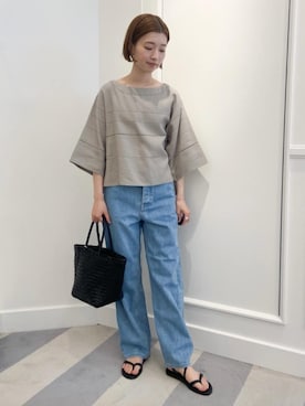 「Dragon Diffusion（ドラゴンディフュージョン）のアイテム」を使った、KawasakiTOMORROWLANDさん（レディース・162cm）の夏コーディネート