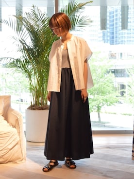 「トゥモローランド」｜「アイテム（ワンピース/ドレス）」を使った、KawasakiTOMORROWLANDさん（レディース・162cm）の夏コーディネート
