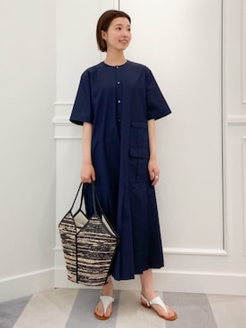 「HEREU（ヘリュー）のアイテム」を使った、KawasakiTOMORROWLANDさん（レディース・162cm）の春コーディネート