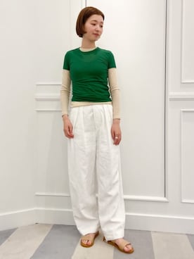 「v::room（ヴィルーム）のアイテム」を使った、KawasakiTOMORROWLANDさん（レディース・162cm）の夏コーディネート