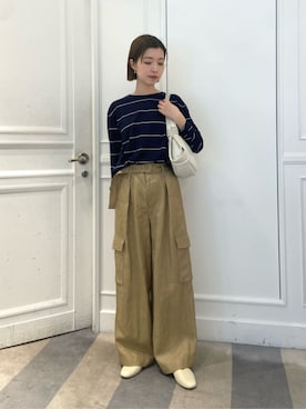 「GALERIE VIE（ギャルリー ヴィー）のアイテム」を使った、KawasakiTOMORROWLANDさん（レディース・162cm）の春コーディネート