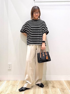 「低身長」｜「アイテム（その他シューズ）」を使った、ながせさん（レディース・156cm）の夏コーディネート