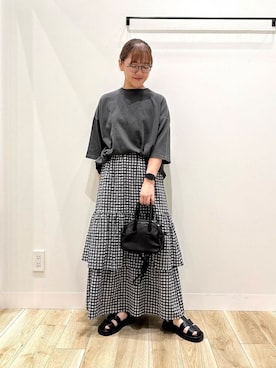 「タイト」｜ながせさん（レディース・156cm）の夏コーディネート