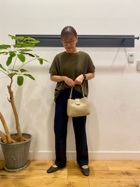 「MARCO BIANCHINI（マルコビアンチーニ）のアイテム」を使った、ながせさん（レディース・156cm）の夏コーディネート