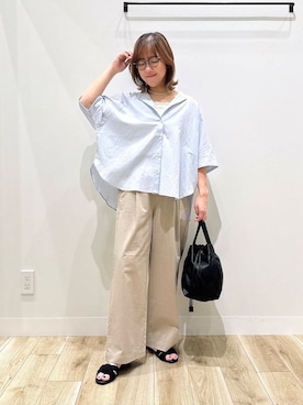 「オフィス」｜ながせさん（レディース・156cm）の夏コーディネート