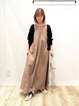 「30代前半」｜「アイテム（アクセサリー）」を使った、ながせさん（レディース・156cm）の夏コーディネート