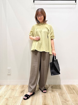 「オフィス」｜ながせさん（レディース・156cm）の夏コーディネート