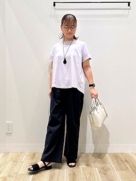 「オフィス」｜ながせさん（レディース・156cm）の夏コーディネート