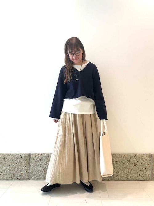セール】ミドルインレイVネックプルオーバー（Tシャツ/カットソー