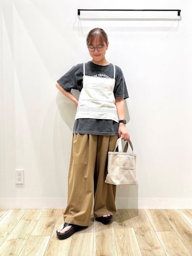 「URBAN RESEARCH DOORS（アーバンリサーチドアーズ）のアイテム（キャミソール）」を使った、ながせさん（レディース・156cm）の春コーディネート