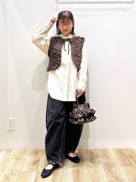 「アイテム（ニット/セーター）」を使った、ながせさん（レディース・156cm・30代）の秋コーディネート