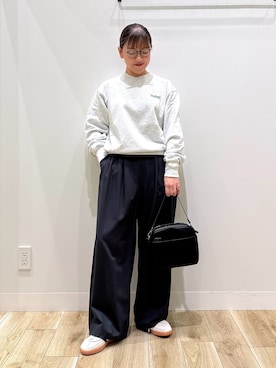 「URBAN RESEARCH DOORS（アーバンリサーチドアーズ）の2WAYスクエアショルダーバッグ（ショルダーバッグ）」を使った、ながせさん（レディース・156cm）の秋コーディネート