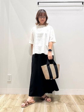 「オフィス」｜ながせさん（レディース・156cm）の夏コーディネート