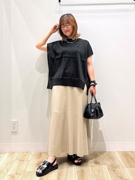「オフィス」｜ながせさん（レディース・156cm）の夏コーディネート