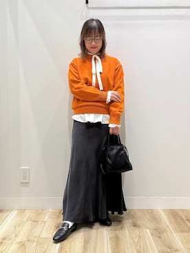 「アイテム（パンプス）」を使った、ながせさん（レディース・156cm・30代）の秋コーディネート