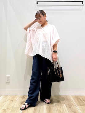 「オフィス」｜ながせさん（レディース・156cm）の夏コーディネート