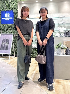 「アイテム（サロペット/オーバーオール）」を使った、ながせさん（レディース・156cm）の夏コーディネート