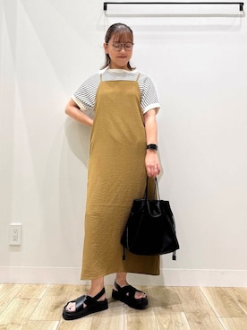 「オフィス」｜ながせさん（レディース・156cm）の夏コーディネート
