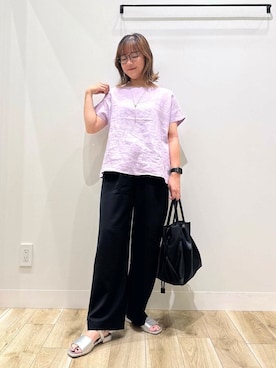 「オフィス」｜ながせさん（レディース・156cm）の夏コーディネート