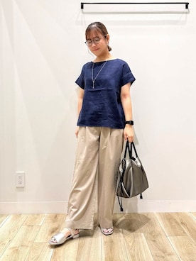 「オフィス」｜ながせさん（レディース・156cm）の夏コーディネート