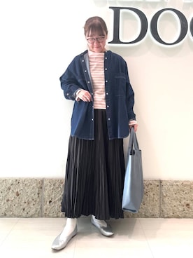 「ORCIVAL（オーシバル）のアイテム」を使った、ながせさん（レディース・156cm）の春コーディネート