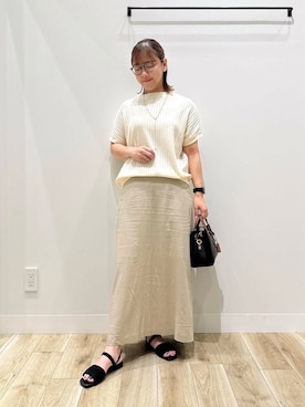 「オフィス」｜ながせさん（レディース・156cm）の夏コーディネート
