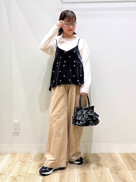 「アイテム（キャミソール）」を使った、ながせさん（レディース・156cm・30代）の夏コーディネート