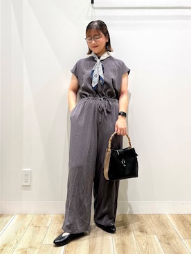 「ママコーデ」｜「アイテム（財布/小物）」を使った、ながせさん（レディース・156cm）の夏コーディネート