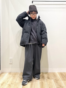 「アイテム（スウェット）」を使った、ながせさん（レディース・156cm・30代）の冬コーディネート