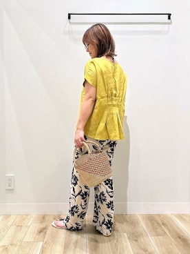 「30代前半」｜「アイテム（アクセサリー）」を使った、ながせさん（レディース・156cm）の夏コーディネート