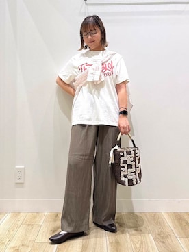 「低身長」｜「アイテム（パンプス）」を使った、ながせさん（レディース・156cm）の夏コーディネート