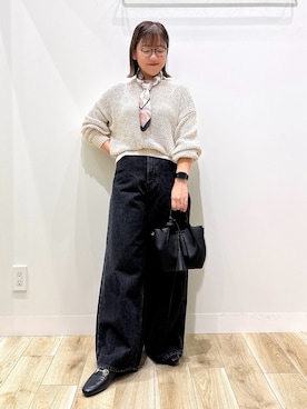 「アイテム（バンダナ/スカーフ）」を使った、ながせさん（レディース・156cm）の夏コーディネート