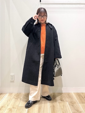 「SMELLY（スメリー）のアイテム」を使った、ながせさん（レディース・156cm）の冬コーディネート