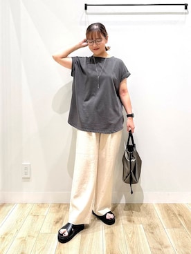 「オフィス」｜ながせさん（レディース・156cm）の夏コーディネート